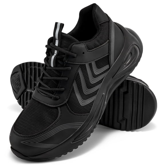 Ablanczoom Steel Toe Safety Boots Mens Shoes: Slip Resistant Construction Men Work Safety Sneakers Anti-puncture Security