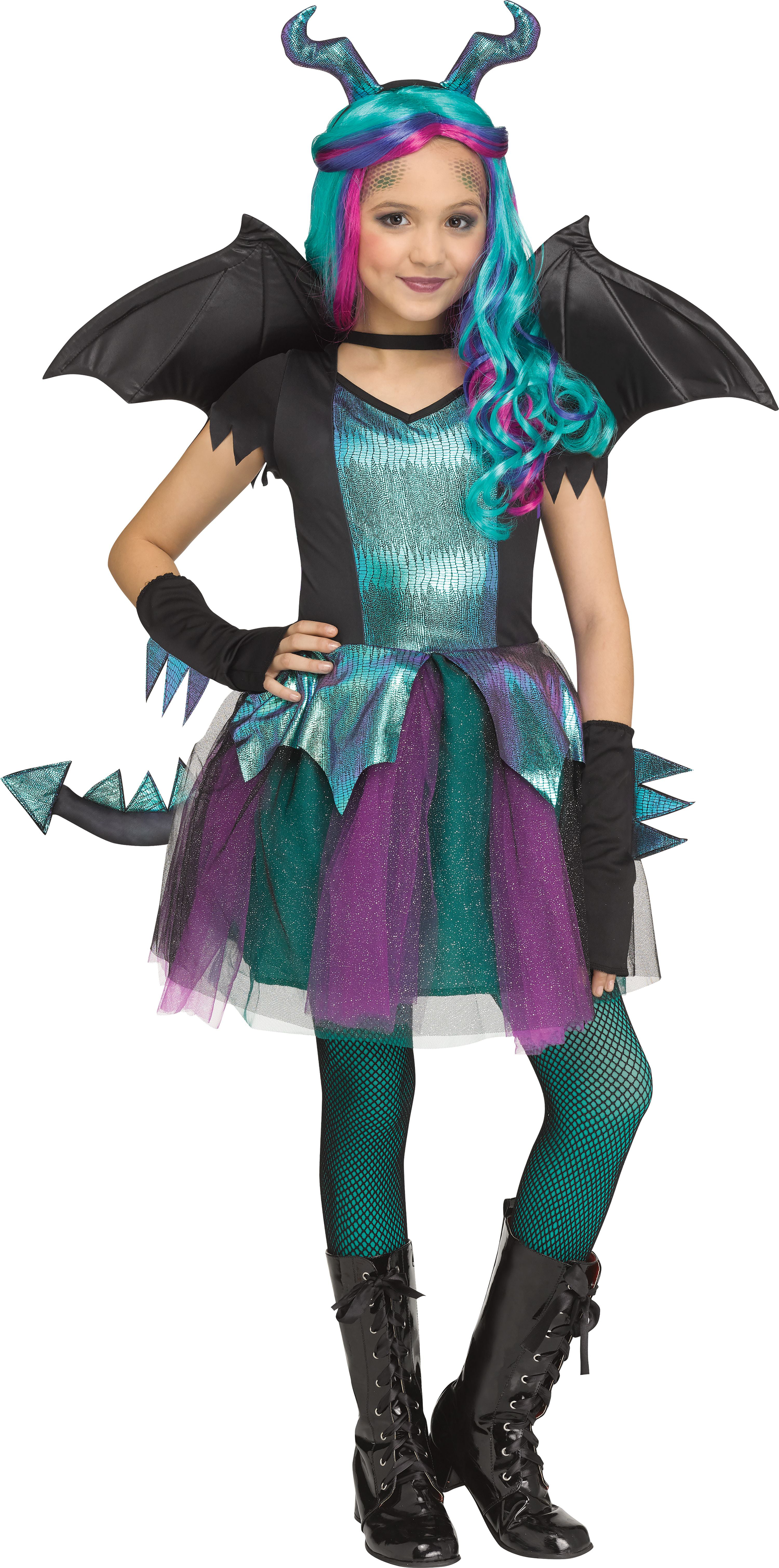Halloween Dragon Queen Girl costume Size Large by Fun World - Walmart ...