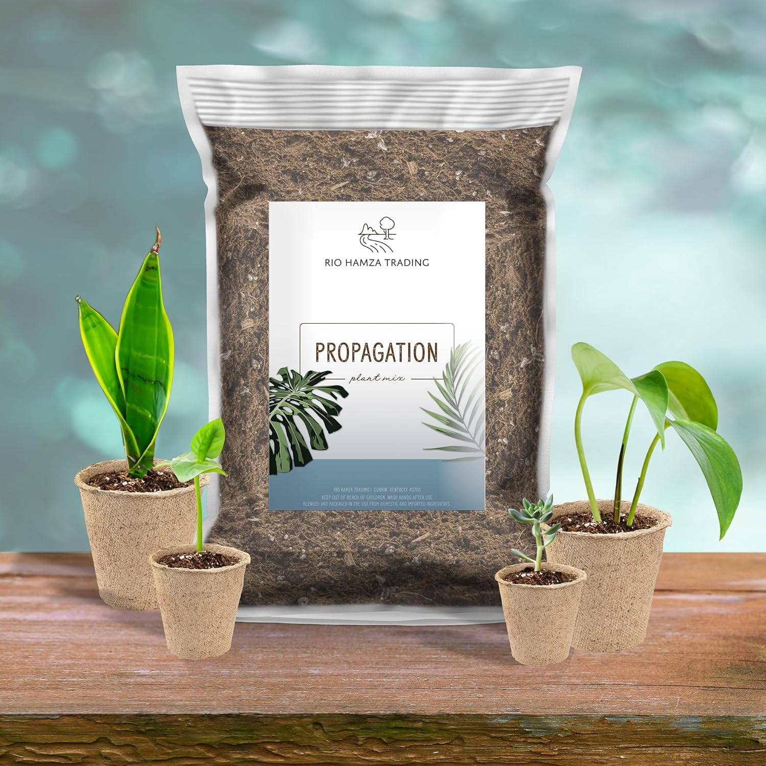 Planting Mix for Plant Propagation (4 Quarts), Hand Blended Soilless Mix for Propagating Plants, House Plants, and More