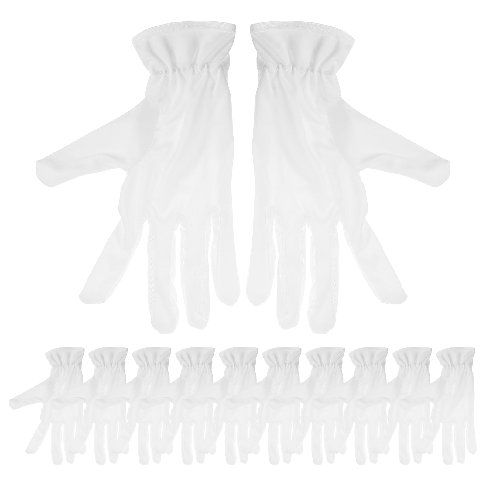 MasteelfCA 6 Pairs Cotton Work Gloves Jewelry Gloves Cotton Gloves Jewelry Inspection Tools