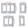 thumbnail image 2 of Yayeee Rocker Switch Wall Plate 1-Gang 4.6"x2.9" Home Decorative Outlet Cover, Purple Geometric, 2 of 6