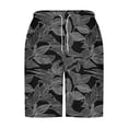 thumbnail image 4 of Muscularfit Men's Shorts Plus Size Board Beach Clothing Casual Baggy Mid Rise Big & Tall Work Clothes for Men,Gray,L, 4 of 5