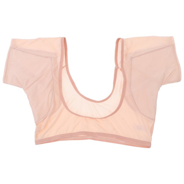 1pc mujer sujetador sudor absorbente ropa interior cómoda sostén lavable (ligero beige)