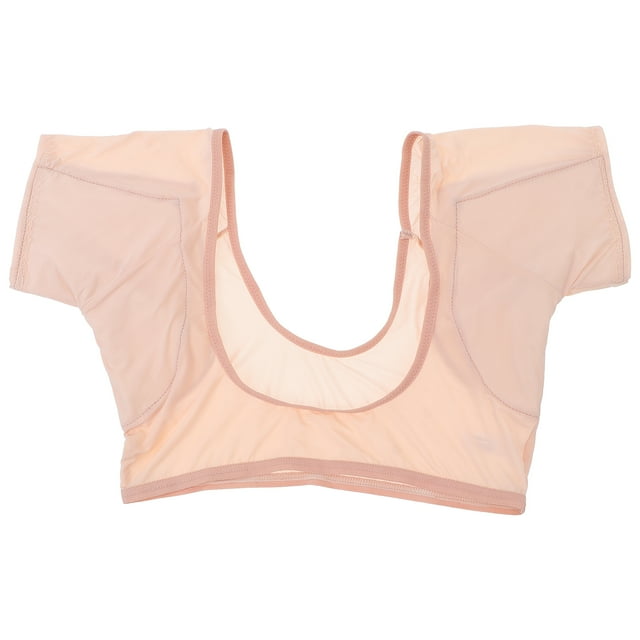 1pc mujer sujetador sudor absorbente ropa interior cómoda sostén lavable (ligero beige)