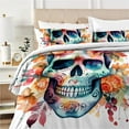 thumbnail image 3 of 2/3pcs Home Bedclothes  Human Skeleton Comforter Cover Set Adult Teenager Bedspreads Bedroom Decor, 3 of 6