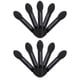 thumbnail image 4 of 10pcs desechable de doble cara sombra de ojos pincel esponja inclinado aplicador de maquillaje oval (negro), 4 of 5