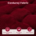 thumbnail image 5 of Centilab Folding Sofa Bed, Convertible Sleeper Chair with Pillow, Foldable Floor Sofa Couch, Portable Futon Mattress with Back Support for Living Room Bedroom Guest Room, Single Red, 5 of 9