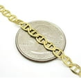 thumbnail image 3 of 14K Yellow Gold 4.5mm Mariner Chain, FREE Microfiber Cloth, Solid Flat Anchor Link Mens Womens Necklace, Giorgio Bergamo, 3 of 6