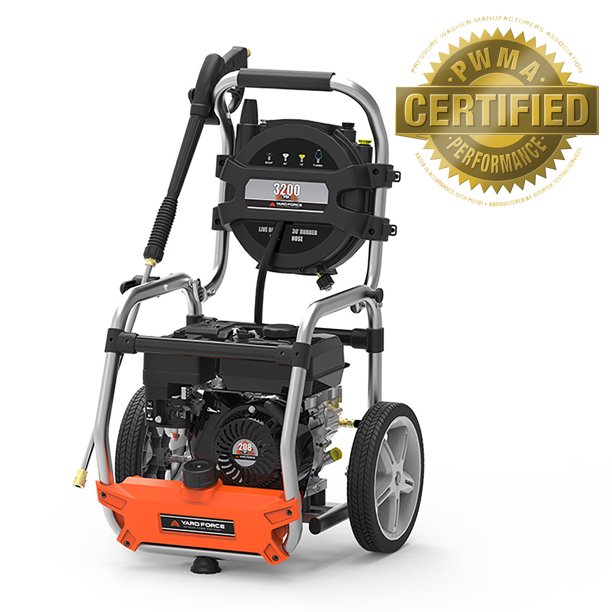 YF3200 Yard Force 3200 PSI 2.5 GPM Gas Pressure Washer with Hose Reel