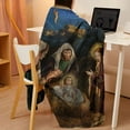 thumbnail image 2 of EWASWON Soft Flannel Christmas Throw Blanket - 39x27 Inches, Religious Jesus Design, Cozy Sofa Nap Blanket, Perfect Holiday Gift for Parents, 2 of 6