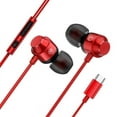 thumbnail image 1 of EGNMCR Type-C USB-C In-Ear Earphone Headset Headphone Earbuds Wth Wire-controlled Mic earphone 0, 1 of 5