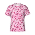 thumbnail image 3 of Naloa Breast Cancer Ribbons Awareness Men's T-Shirt Sport T-shirt Men's Basic Tee Casual Men's Shirt, Round Neck, Short Sleeves - 3X-Large, 3 of 5