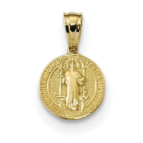 Beautiful 14k San Benito 2 Sided Round Small Pendant