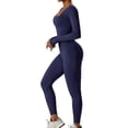 thumbnail image 4 of Crowdstage Women's Mock Turtle Neck Long Sleeve Tops Bodysuit Jumpsuit,Sleevesless Bodysuit Dance Unitard,  Bodycon Rompers Jumpsuits for Workout Yoga, 4 of 9