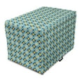 thumbnail image 1 of Abstract Dog Crate Cover, Eastern Inspired Traditional Motifs and Shapes, Easy to Use Pet Kennel Cover Small Dogs Puppies Kittens, 7 Sizes, Night Blue Turquoise, by Ambesonne, 1 of 6