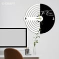 thumbnail image 3 of C-CRAFT Mid Century Minimalist Modern Wall Clock Silent 14 Inch for Living Room Wall Decor, 3 of 4