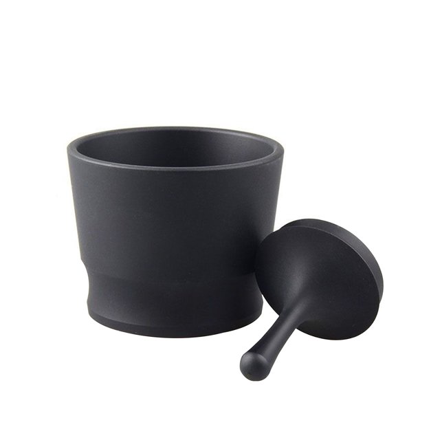 Recolector De Café En Polvo, Anillo De Dosificación Negro, Prensa De Aleación De Aluminio, Mango De Café, Recolector De Polvo, Accesorio Para Molinillo De Café Inevent HA025325-01