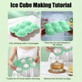 thumbnail image 4 of 6-Cubes Diamond-Shaped Silicone Ice Tray Puck-Shaped Ice Tray Silicone Ice Cubes Tray For The Kitchen, 4 of 6