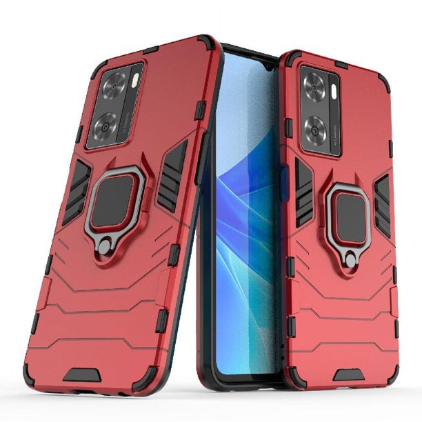 Funda para OPPO A57 4G con Soporte Anillo Giratorio 360° y Protección Resistente a Golpes y Caídas