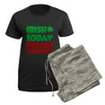 thumbnail image 5 of CafePress - Irish Today Polish Tomorrow Women's Dark Pajamas - Women's Short Sleeve Print T-Shirt and Pants Dark Cotton Pajama Set, 5 of 7
