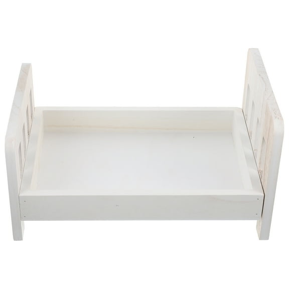ETHZZLE Sturdy Wooden Bed Baby Photo Prop for Newborn Photography 1Pack