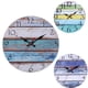 thumbnail image 3 of Reloj de pared redondo decorativo Reloj de pared con números arábigos Reloj decorativo con movimiento de cuarzo que hace tictac Inevent JJ24064-01, 3 of 7