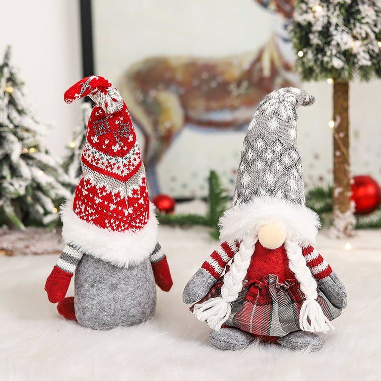 Christmas Gnome Plush Dolls Cute Elf Dolls Plush Faceless - Temu