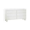 thumbnail image 3 of Meridian Furniture Kent Cream Solid Ash Wood Dresser, 3 of 11
