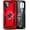Red, variant on Nagebee Case for Motorola Moto G Stylus 2021 with Tempered Glass Screen Protector (Full Cover Caseage), Military Armor [Magnetic Ring Holder & Kickstand] Shockproof Cover Case (Black)