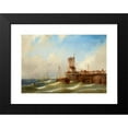 thumbnail image 2 of Eduard Schmidt 18x14 Black Modern Framed Museum Art Print Titled - Seascape (19th Century), 2 of 5