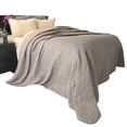 thumbnail image 3 of Lavish Home 66-40-FQ-S 86 x 86 in. Solid Color Bed Quilt, Silver - Full & Queen Size, 3 of 3