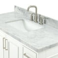 thumbnail image 4 of Ariel Stafford 49 Inch Single Rectangle Sink Vanity With Carrara White Marble Countertop W/1.5" Edge In White, 4 of 11