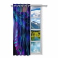 thumbnail image 2 of MKHERT Colorful Northern Landscape with Howling Wolf Blackout Window Curtain Drapes Bedroom Living Room Kitchen Curtains 52x84 inch, 2 of 2