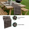 thumbnail image 5 of Black Plaid Table Runner - 70 Inch Long, Kitchen Dining Table Runner Dresser Scarves, Vintage Country Gray Buffalo Check Gingham Farmhouse Decor for Coffee Tables Wedding Party Banquet, 5 of 8