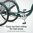 thumbnail image 5 of Schwinn Meridian Adult Tricycle, 26 Inch Wheels, Single Speed, Green, 5 of 6