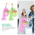 thumbnail image 2 of MasteelfCA 3Pcs Inflatable Musical Instruments Inflatable Trumpet Horn Toys Adult Kids Music Props Party Gifts, 2 of 9