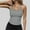 Gray, variant on Women's 2025 Ribbed Camisole Tank Top - Slim Fit Scoop Neck with Adjustable Spaghetti Strap for Summer Layering
