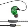 thumbnail image 3 of QKZ Auriculares con cable Auriculares con sonido de alta fidelidad Auriculares deportivos de 3,5 mm Auriculares internos para teléfono, Verde Inevent EL002610-03B, 3 of 7