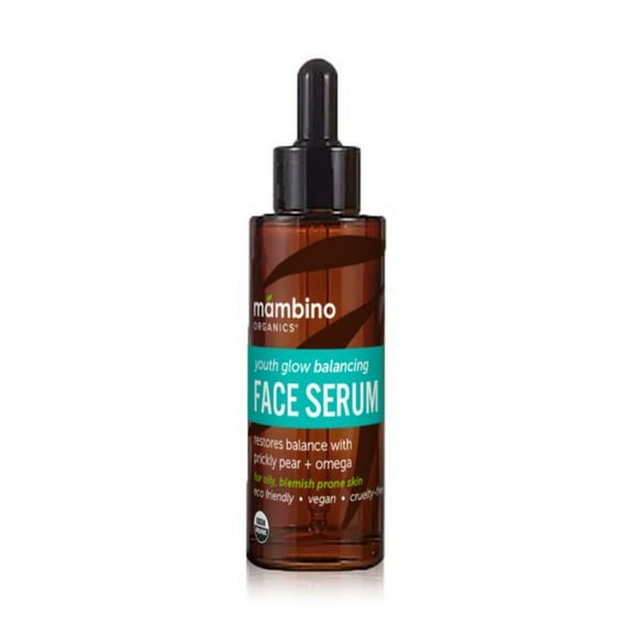 Mambino Organics Youth Glow Balancing Serum – Hydrating Serum for Oily Skin - All Natural Vitamin C & Omega Complex Serum for Face - 1 fluid ounce