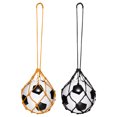thumbnail image 1 of Unique Bargains Solo Soccer Training Ball Net, Football Practice Net Fits Ball Size 3, 4, 5, Yellow, Black 2Pcs, 1 of 5