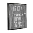 thumbnail image 3 of Stupell Industries Fur Kids Animal Lover Rustic Tree Pattern Graphic Art Jet Black Floating Framed Canvas Print Wall Art, Design by Daphne Polselli, 3 of 5