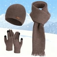 thumbnail image 2 of Stay Cozy All Winter Long With This Ultra Soft Knit Scarf And Hat Set Complete With Elegant Fringe For Cold Weather Adventures, 2 of 3