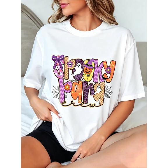 Spooky Para Crew Shirt, Paraprofessional Halloween Gift, Paras Spooky Holiday T-Shirt, Fall Pumpkin Season Teacher Aide Outfit.