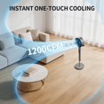 thumbnail image 5 of Akires Fan for Bedroom, 120°+120° Oscillating Standing Fan, Air Circulator Fan with Remote, Quiet, 4 Modes, 16 Speeds-Gray, 5 of 8