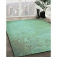 thumbnail image 3 of Ahgly Company Machine Washable Indoor Square Transitional Fall Forest Green Area Rugs, 3' Square, 3 of 7