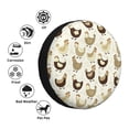thumbnail image 4 of Yiaed Chicken Cartoon Print Tire Wheel Cover, Waterproof Spare Tire Cover Fit for Jeep, Truck,Trailer, RV, SUV, Camper and Most Vehicle-15 inch, 4 of 6