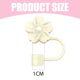 thumbnail image 4 of 3 tapas de silicona con forma de flores para taza, 0,4 pulgadas, bonitos accesorios para pajitas para vasos Stanley de 40 oz/30 oz, protectores portátiles, regalos de decoración de San Valentín para, 4 of 5