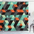 thumbnail image 1 of Ambesonne Geometric Shower Curtain, Modern Design Image, 69"Wx70"L, Multicolor, 1 of 3