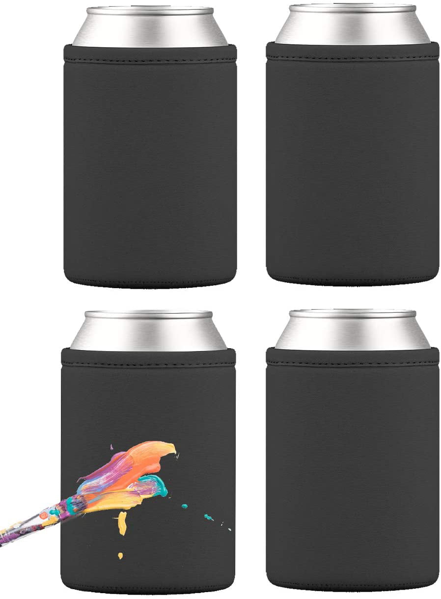 VANOLU 10PCS Neoprene Beer Can Cooler Drink Cup Bottle Sleeve Insulator Wrap Cover New White