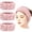 Pink, variant on 3 Pack Soft Spa Headbands for Women, Terry Cloth Makeup Hair Bands for Face Washing, Skincare, Mask, Shower and Sports